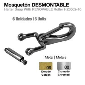 MOSQUETÓN DESMONTABLE HZ0562-10 6uds