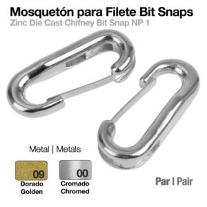MOSQUETÓN PARA FILETE BIT SNAPS (PAR)