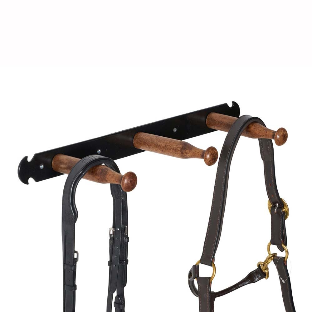 PORTABRIDA MADERA TRIPLE STUBBS RETRO TACK PEGS S2877 - Imagen 2