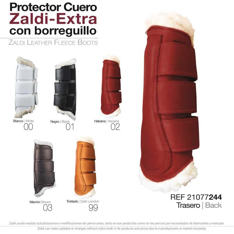 PROTECTOR ZALDI EXTRA CUERO BORREGUILLO PIE - Imagen 2