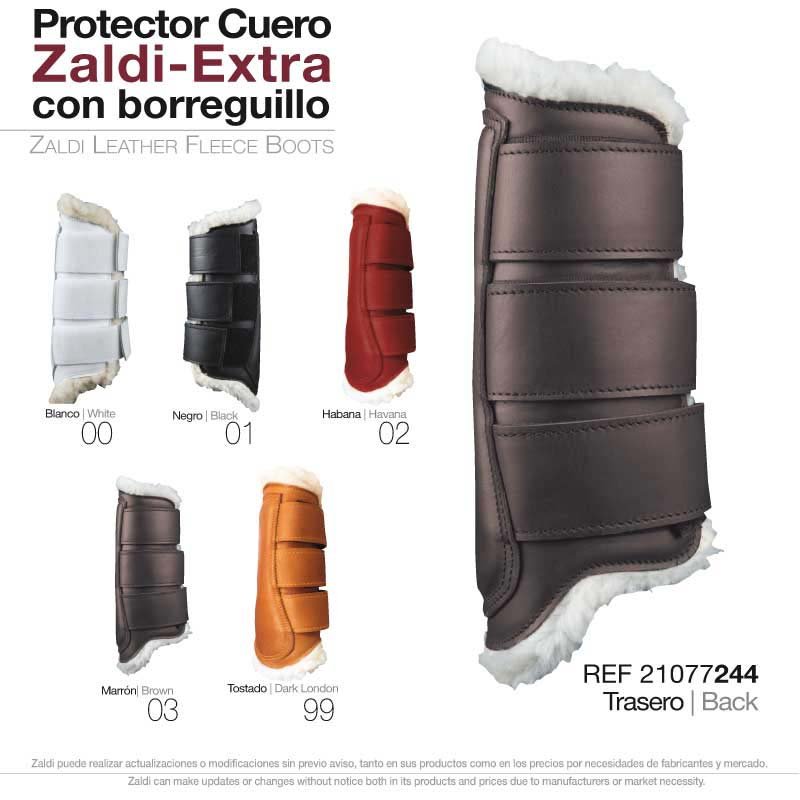 PROTECTOR ZALDI EXTRA CUERO BORREGUILLO PIE - Imagen 3
