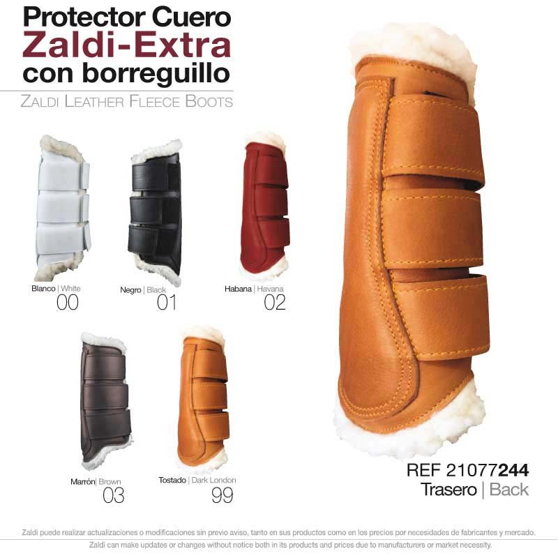 PROTECTOR ZALDI EXTRA CUERO BORREGUILLO PIE - Imagen 5