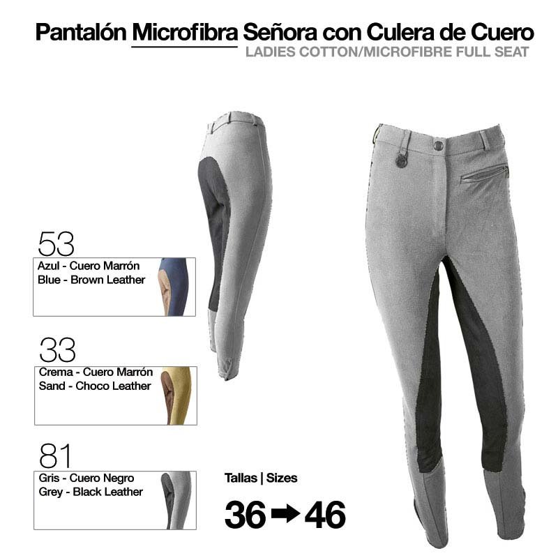 PANTALÓN MICROFIBRA/CUERO SEÑORA - Imagen 5