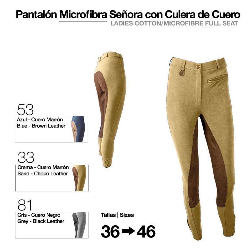 PANTALÓN MICROFIBRA/CUERO SEÑORA - Imagen 4
