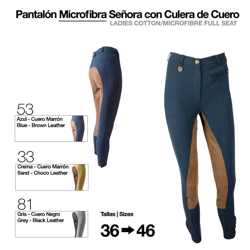 PANTALÓN MICROFIBRA/CUERO SEÑORA - Imagen 3