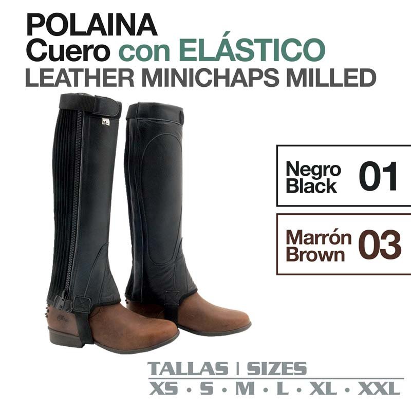 POLAINA CUERO C/ELÁSTICO - Imagen 2