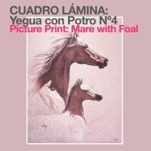 CUADRO LÁMINA: YEGUA CON POTRO Nº4