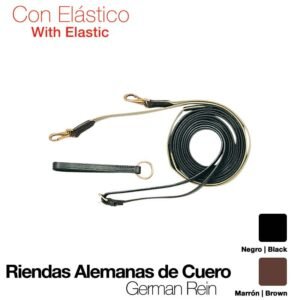 RIENDAS ALEMANAS CUERO CON ELÁSTICO