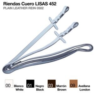 RIENDAS CUERO LISAS 452
