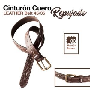 CINTURÓN CUERO REPUJADO 45/35