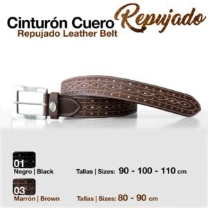 CINTURÓN CUERO REPUJADO