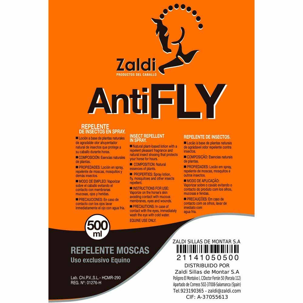 ZALDI REPELENTE MOSCAS INSECTOS ANTIFLY 0,5 litro - Imagen 2