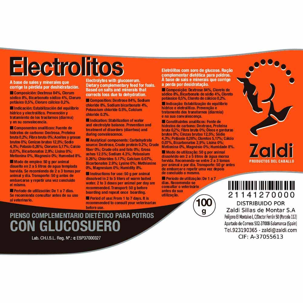 ZALDI PIENSO COMPLEMENTARIO ELECTROLITOS 1kg - Imagen 2