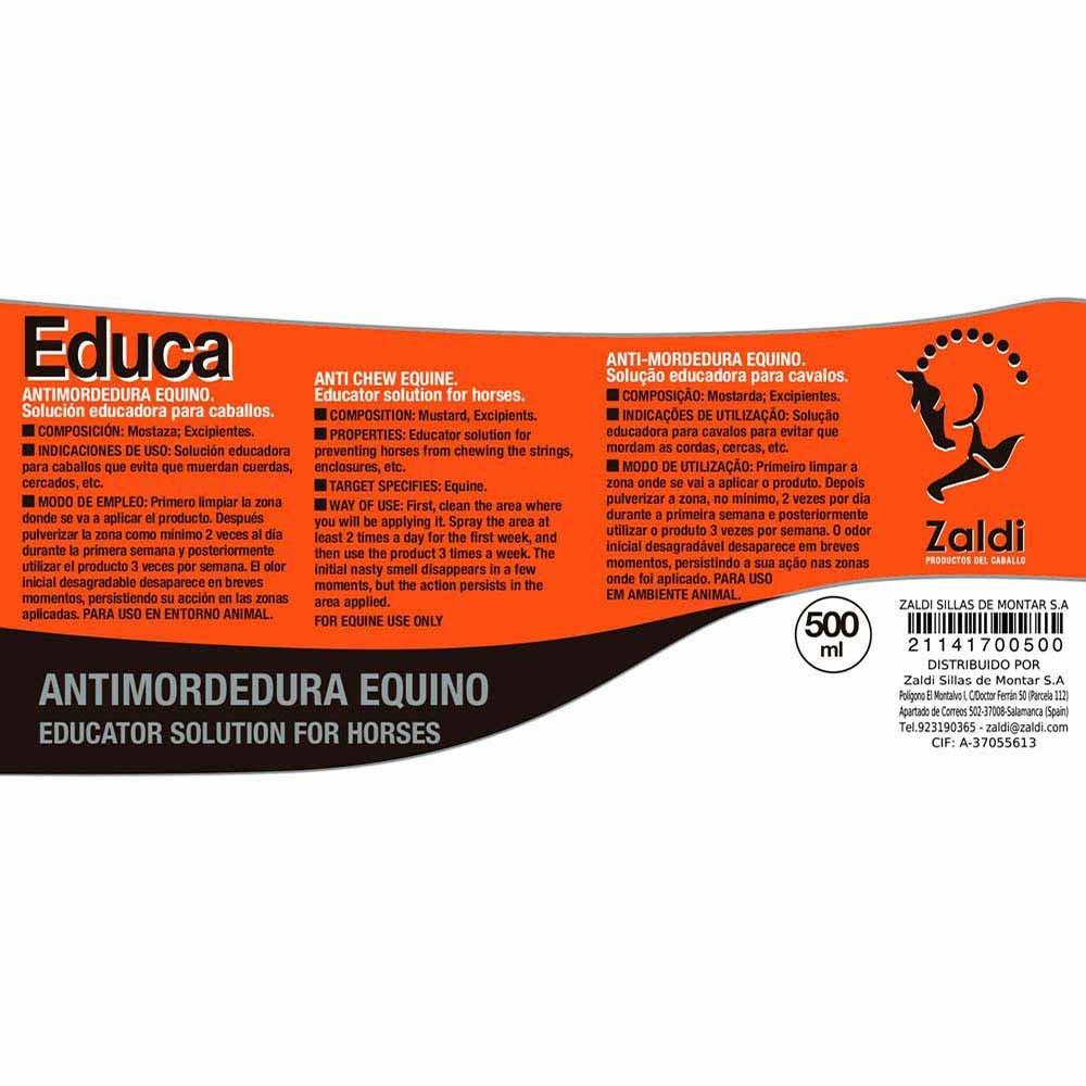ZALDI ANTIMORDEDURA CABALLO EQUINO EDUCA 0.5 litro - Imagen 2