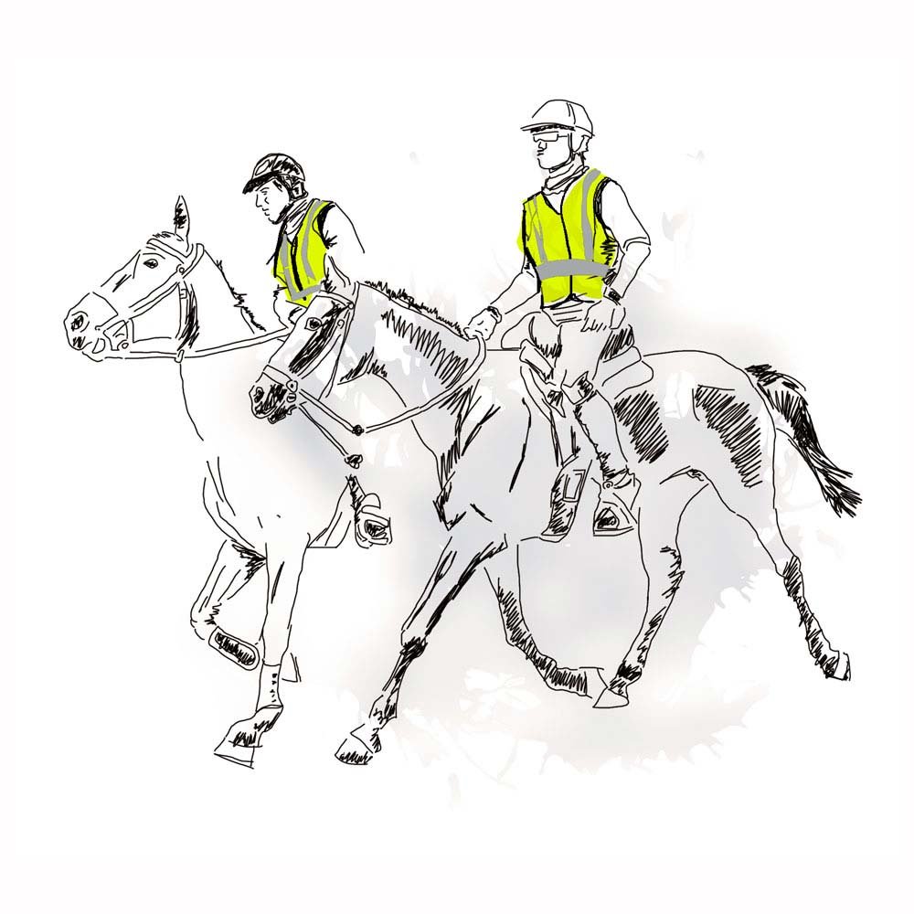 CHALECO REFLECTANTE HORSES JC-273 - Imagen 2