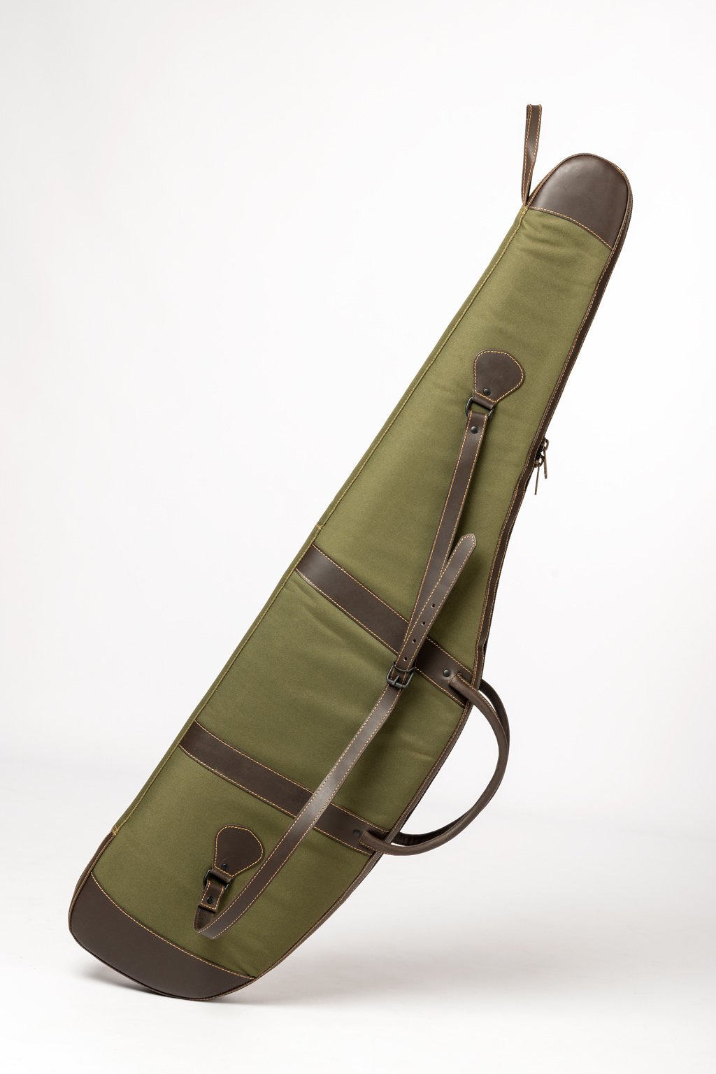 FUNDA RIFLE CON VISOR ESPUMA PROTECTORA EN LONA CON REFUERZOS CUERO