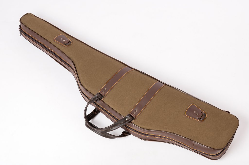 FUNDA RIFLE CON VISOR ESPUMA PROTECTORA EN LONA CON REFUERZOS CUERO - Imagen 3