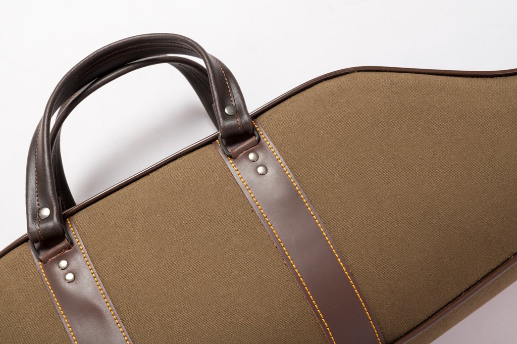 FUNDA RIFLE CON VISOR ESPUMA PROTECTORA EN LONA CON REFUERZOS CUERO - Imagen 5