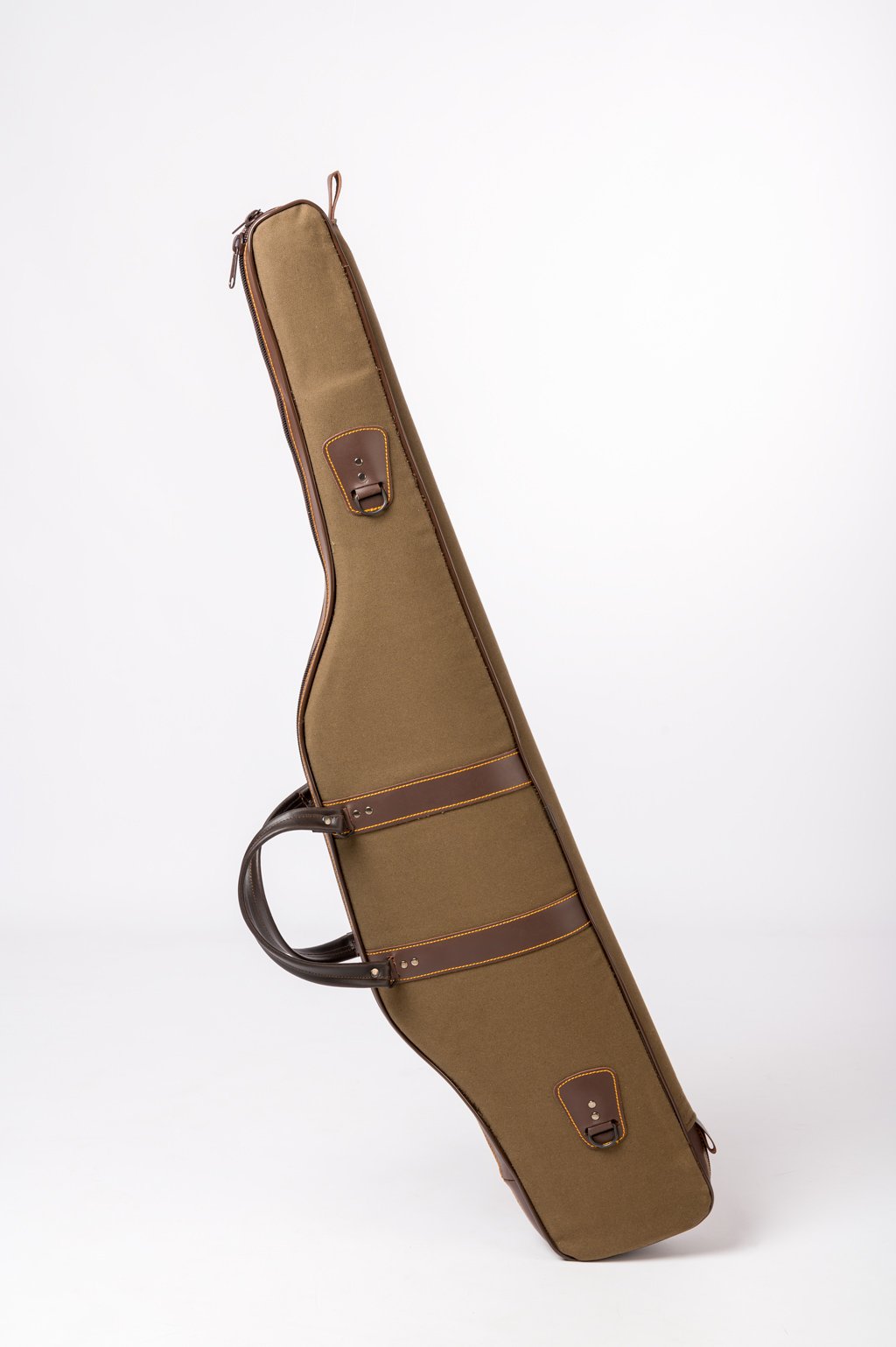 FUNDA RIFLE CON VISOR ESPUMA PROTECTORA EN LONA CON REFUERZOS CUERO - Imagen 2