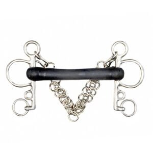 BOCADO PELHAM EMBOCADURA FLEXIBLE DE GOMA