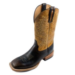 Botas Brad Ren's estilo western con suela de cuero