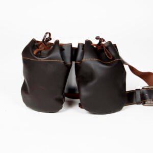 DOBLE BOLSA DE OJEO PEQUEÑA PIEL ENGRASADA
