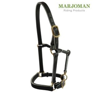 CABEZADA MARJOMAN DE CUADRA EN CUERO CROMO PREESTIRADO