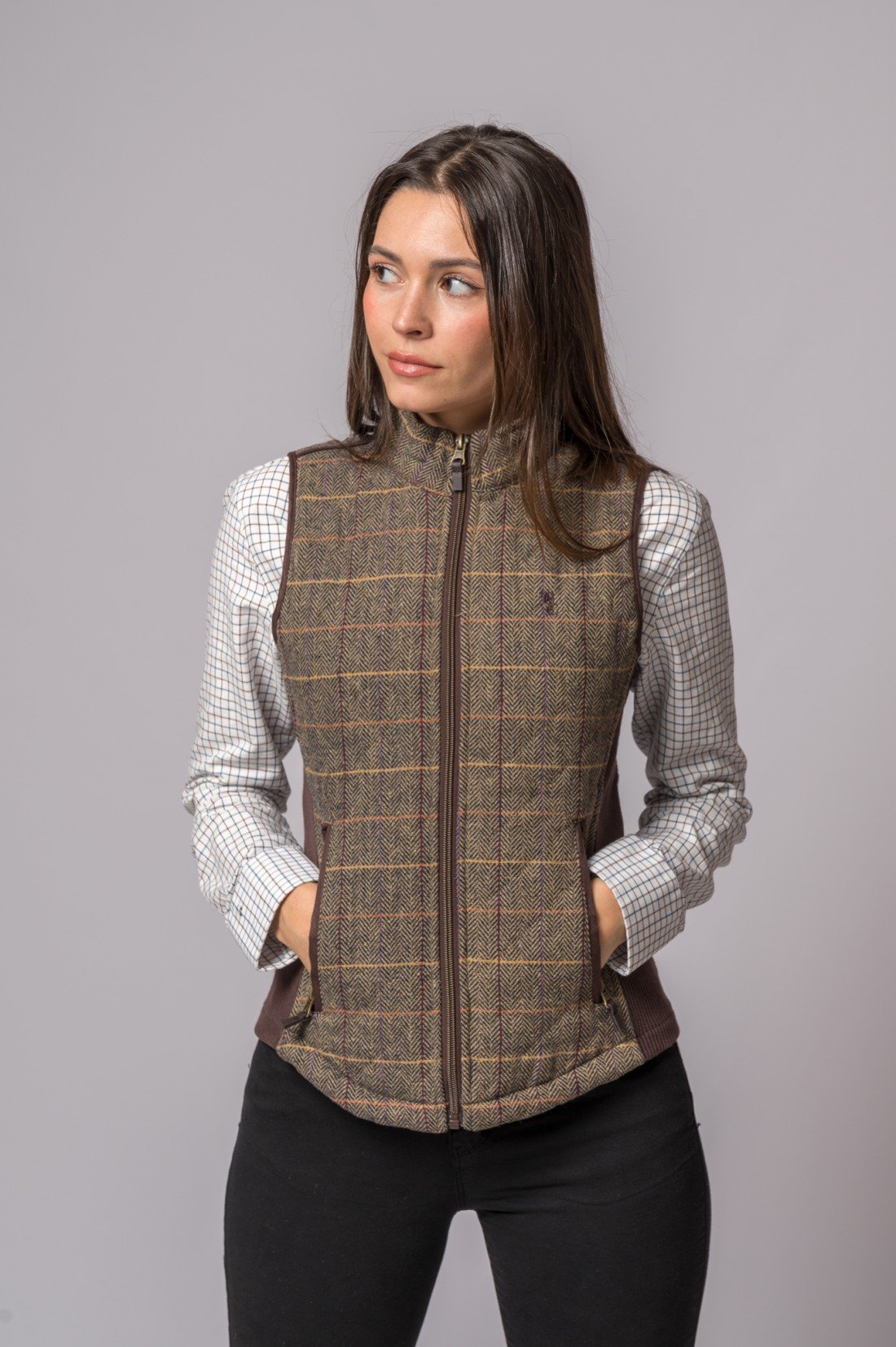 CHALECO ACEDERA ESPIGA TWEED - Imagen 3
