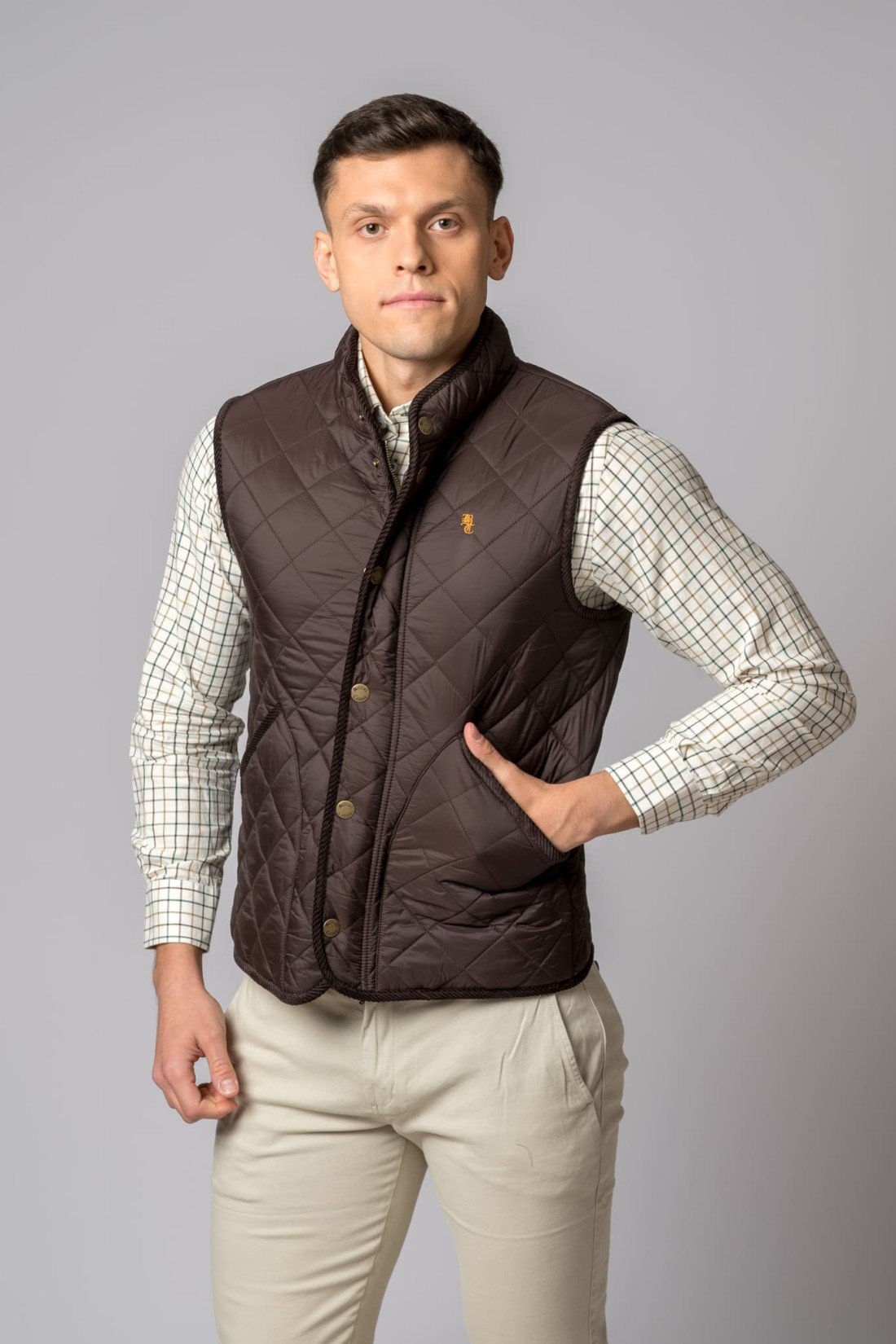 CHALECO MELTON MARRÓN
