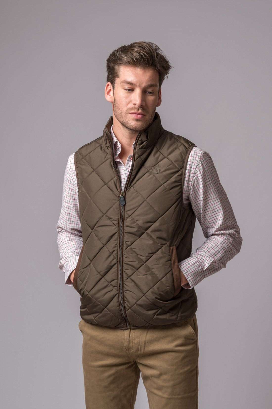 CHALECO PALERMO MARRON - Imagen 2