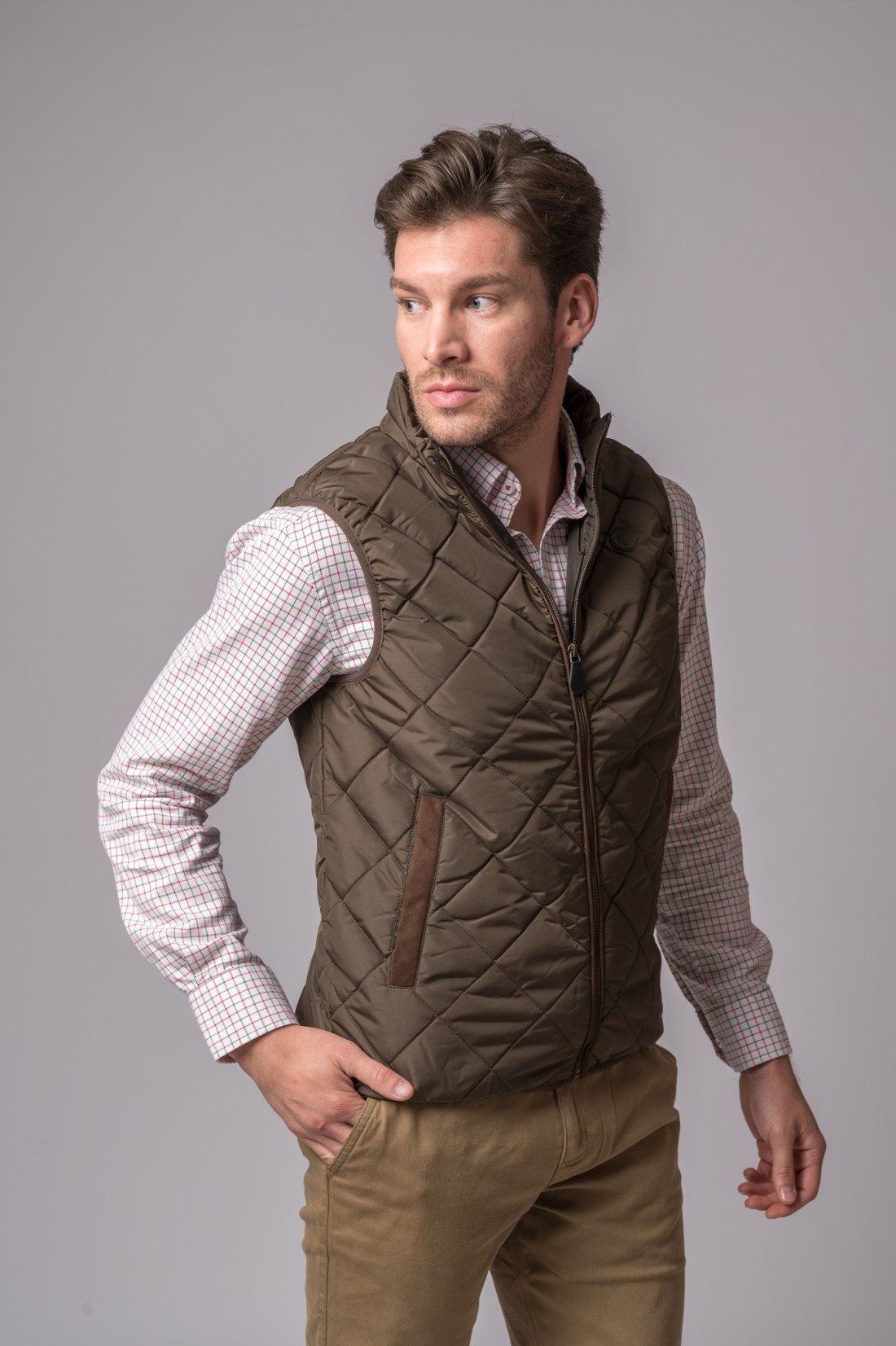 CHALECO PALERMO MARRON - Imagen 3