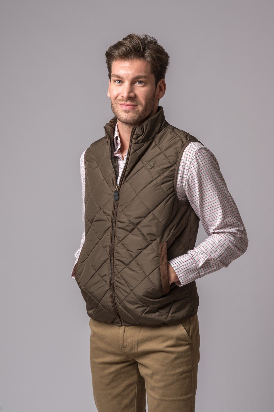 CHALECO PALERMO MARRON