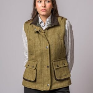 CHALECO TWEED LIGHT SAGE