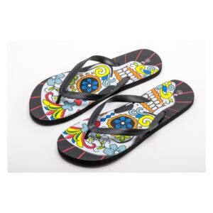 CHANCLA CALAVERA MULTICOLOR