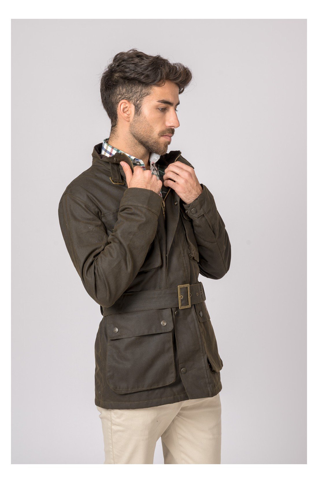 CHAQUETA DENILSON BELT VERDE - Imagen 2