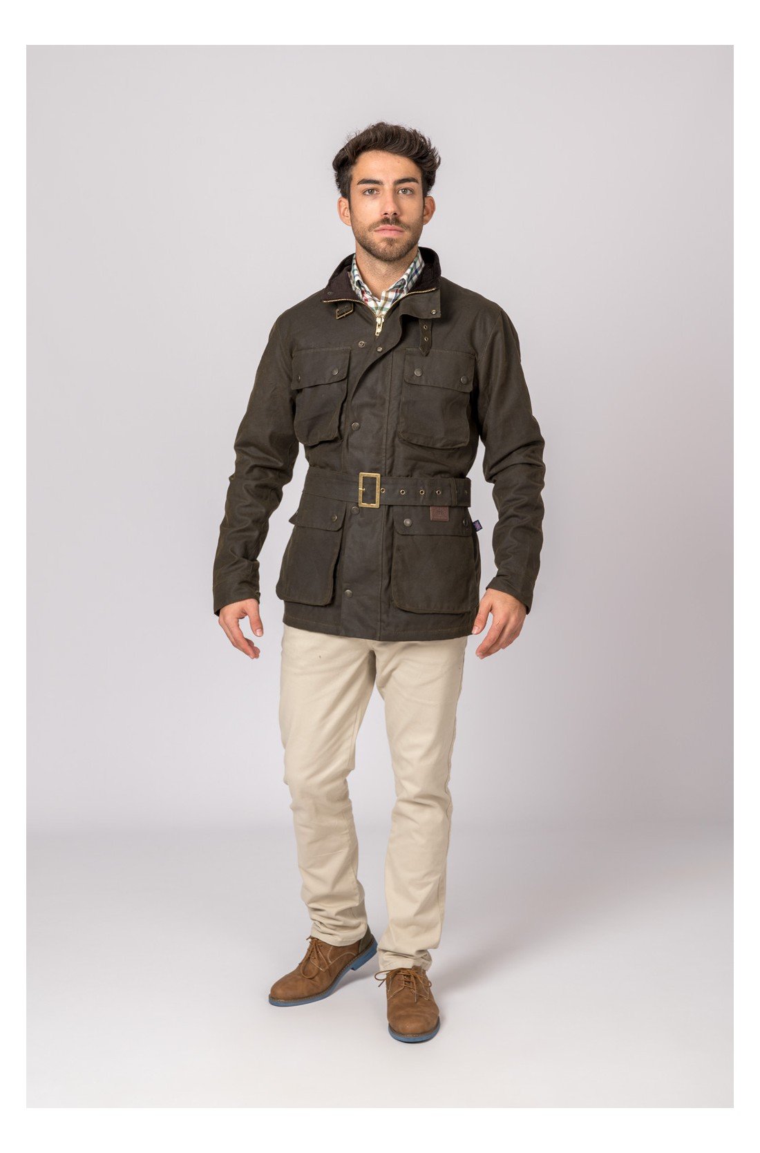 CHAQUETA DENILSON BELT VERDE - Imagen 4