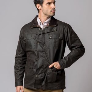 CHAQUETA ENCERADA BIKER