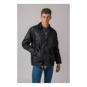 CHAQUETA ENCERADA BURLEY AZUL MARINO