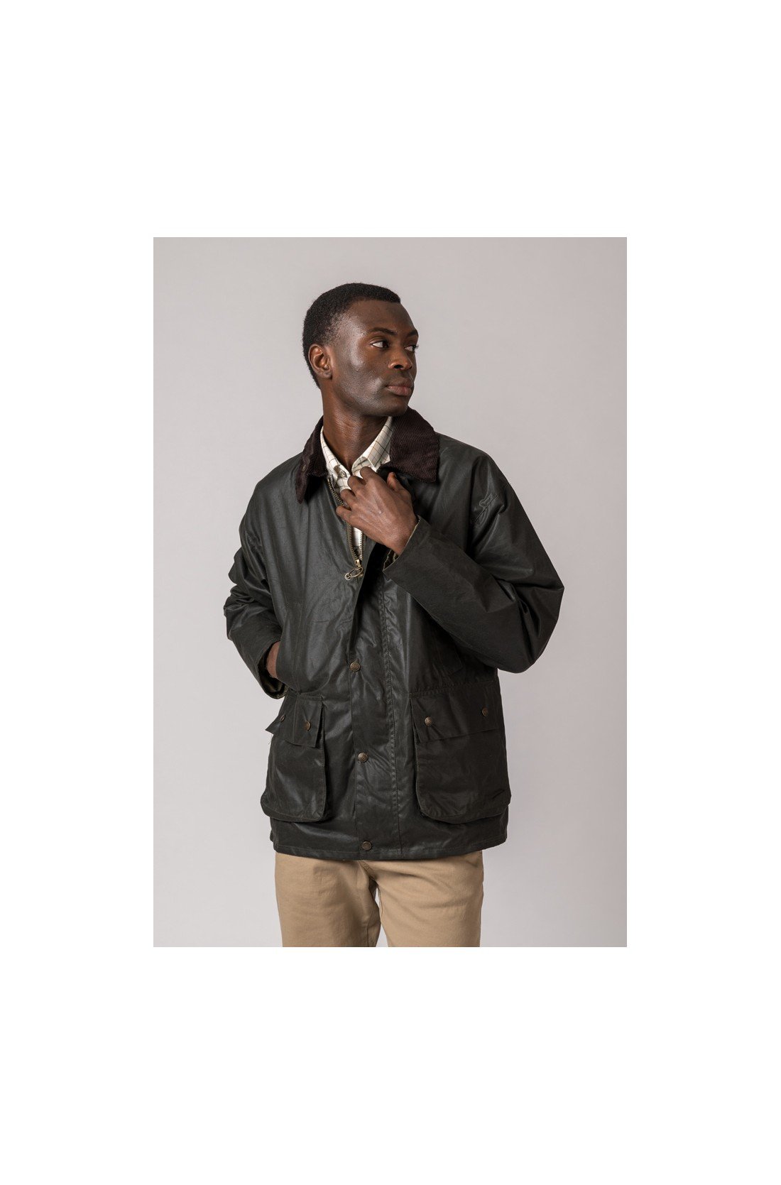 CHAQUETA ENCERADA BURLEY VERDE
