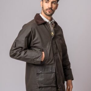 Chaqueta Encerada Exeter Marrón