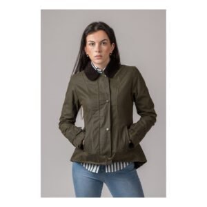 CHAQUETA ENCERADA AMBLE VERDE