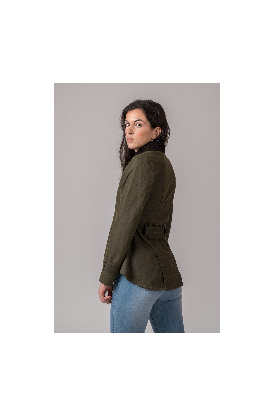 CHAQUETA ENCERADA AMBLE VERDE - Imagen 5