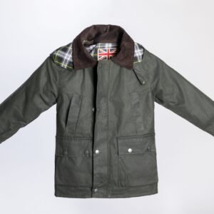 CHAQUETA ENCERADA NIÑO BURLEY JUNIOR VERDE