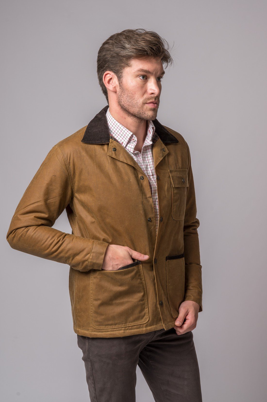 CHAQUETA ENCERADA PATRICK CAMEL - Imagen 3