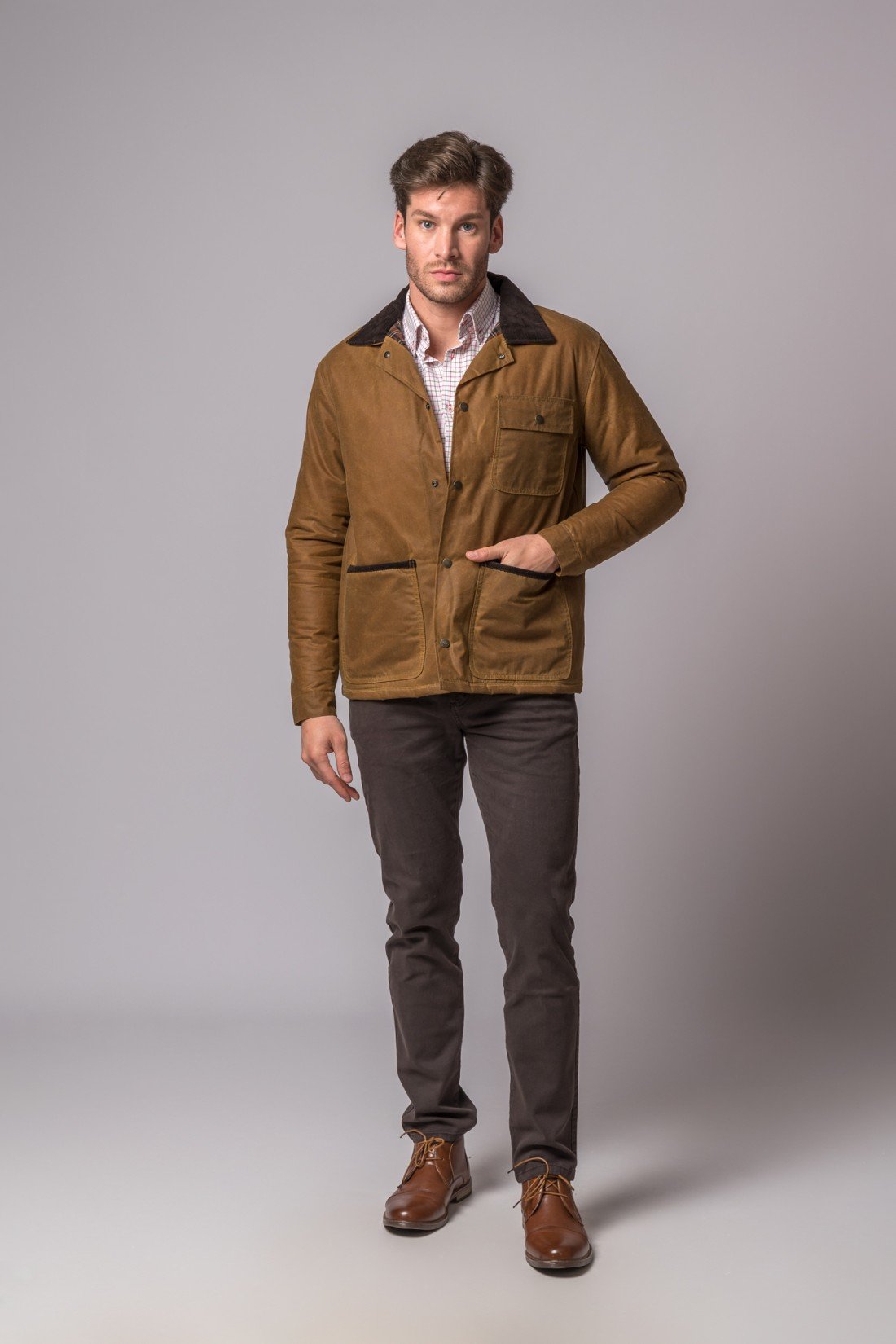 CHAQUETA ENCERADA PATRICK CAMEL - Imagen 4