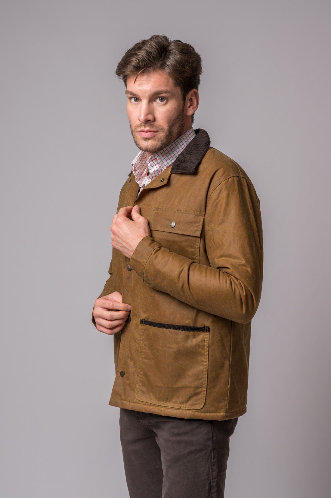 CHAQUETA ENCERADA PATRICK CAMEL