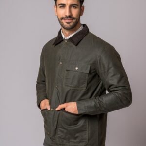 CHAQUETA ENCERADA PATRICK VERDE