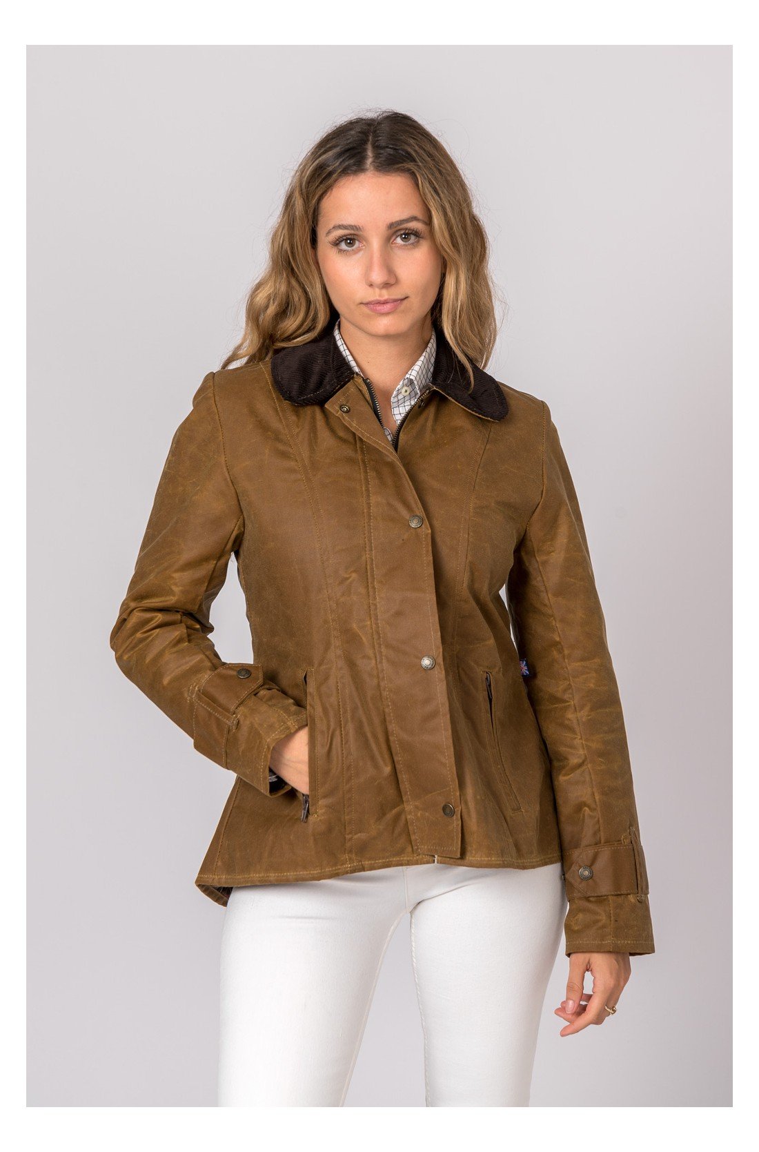 CHAQUETA ENCERADA AMBLE CAMEL