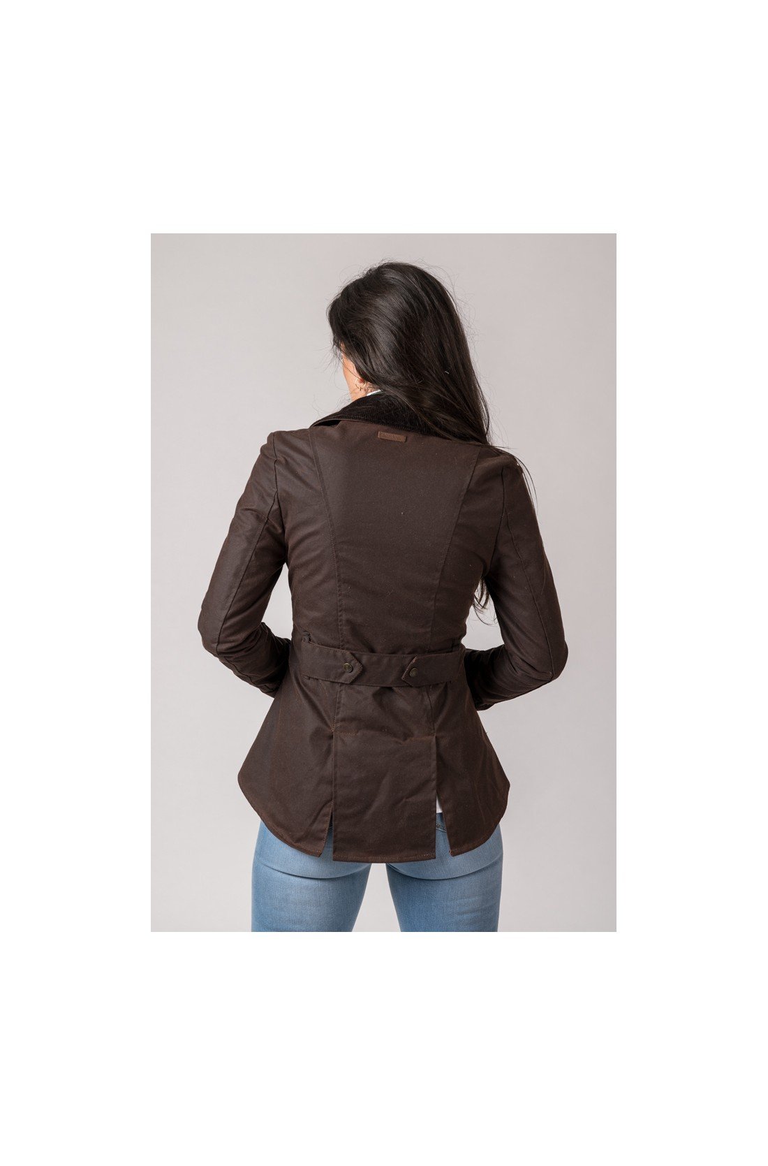 CHAQUETA ENCERADA AMBLE MARRÓN - Imagen 5