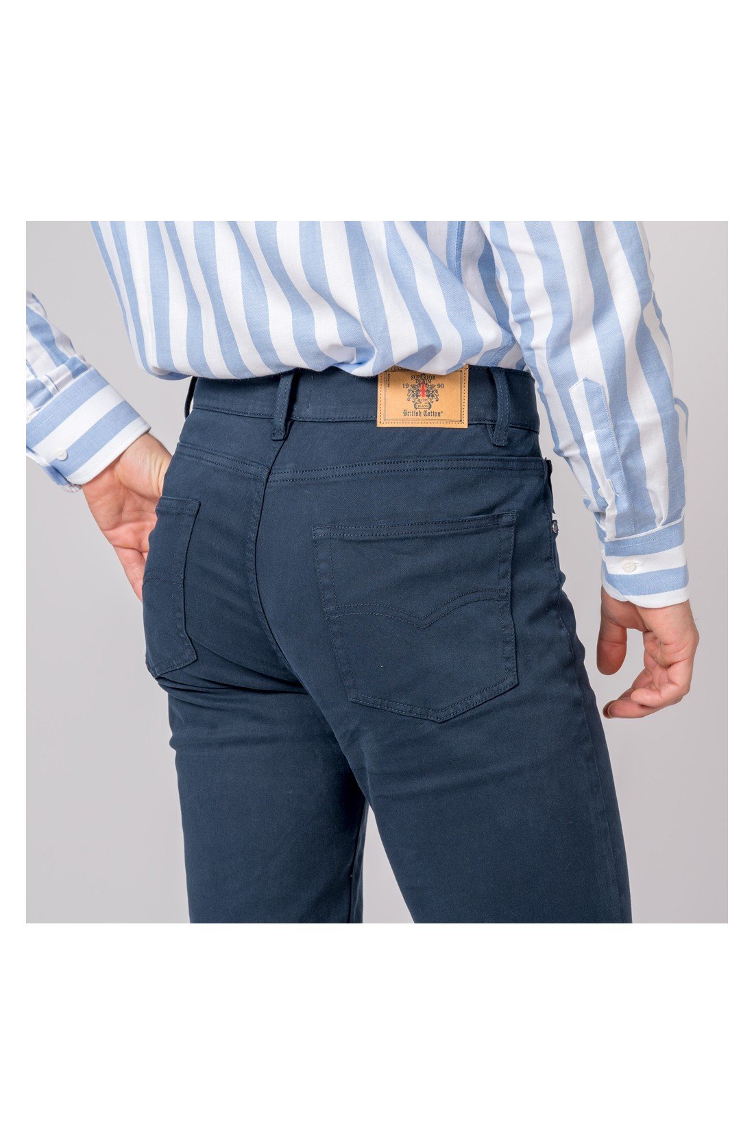 PANTALON 5 BOLSILLOS AZUL MARINO - Imagen 3